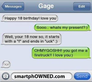 Happy 18th birthday quotes funny