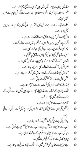 Saying of Hazrat Ali in Urdu 14
