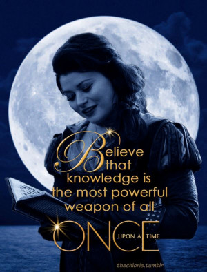 OUAT Day 24. A character I would be most like is Belle.