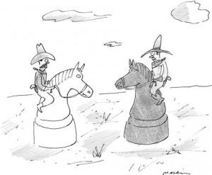 The New Yorker ran a caption contest for this cartoon. The three ...