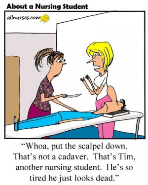 Haha very true...I'm so tired I could sleep all day!! #nursingschool