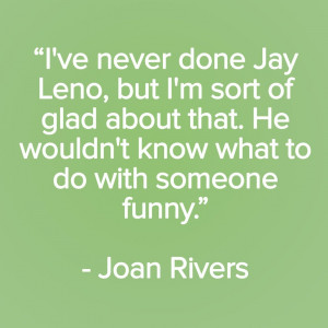 Joan Rivers One Liners