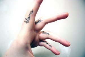 手指刺青，彰显指上风采：手指上的纹身图案欣赏(图 ...