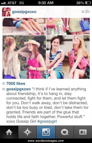 Gossip girl friendship quotes