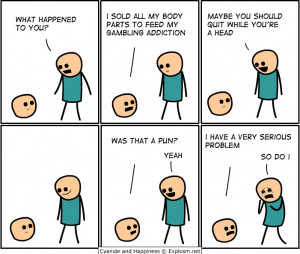 Cyanide and Happiness Comic strip. Dont loose your head..