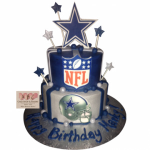 Home / Shop / Cakes / Birthday Cakes / (1627) 2 Layer Dallas Cowboy ...