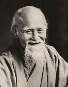 Founder of Aikido- UESHIBA, Morihei- OSensei smiling- Aikido Denver ...