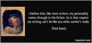 More Paul Kane Quotes