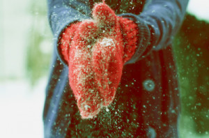 cold, girl, gloves, hands, winter