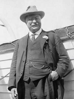 You know who loved a good fur felt hat? Theodore Roosevelt. This man ...