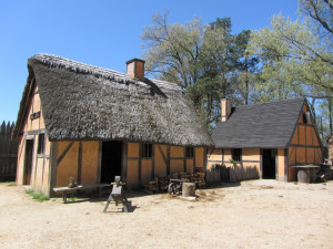 ... jamestown settlement recreated powhatan village jamestown settlement