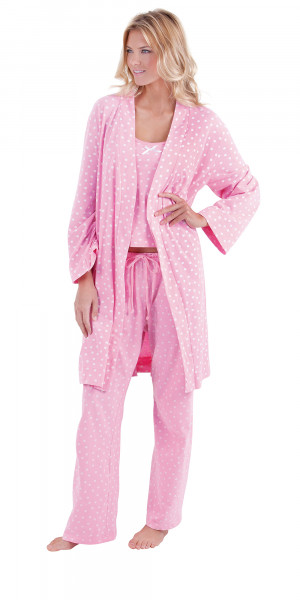 Pink Polka Dot Robe