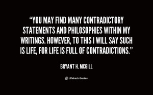Life Contradiction Quotes
