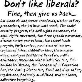 Don't like liberals ...