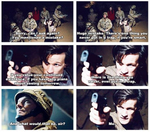 there s one thing you never ever put in a trap # doctorwho