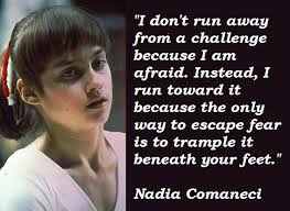 The Tight Rope Walker Girl and Nadia Comaneci