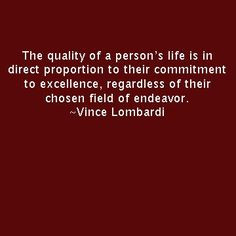 Vince Lombardi - excellence