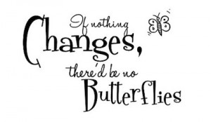 no butterflies change picture quote