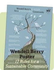Wendell Berry Poster Ad (17 Rules for a Sustainable Community)