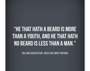 Typographic Beard Quote from 
