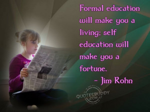 Jim Rohn Education Quote