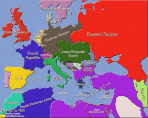 Map Of Europe In The Year 1900 Picture