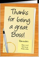 Thank You Boss - Desk Theme card - Product #754243