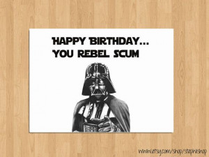 ... Birthday, Custom Inside, Star Wars Birthday, Birthday Cards, Blank