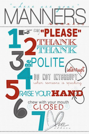 Manners quotes and pictures | Good Manners Quotes