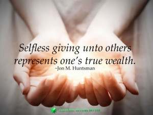 giving Huntsman Cancer Institute Jon Huntsman others selfless wealth