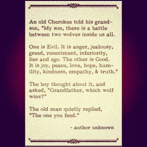 Cherokee. Love it! So true!