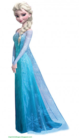 La Reina Elsa de Frozen para imprimir, recortar y pegar