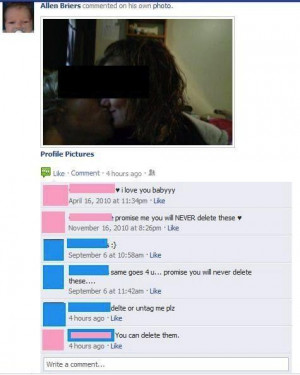 Awkward Relationship Problems in Facebook History... [1 of 16 Photos]