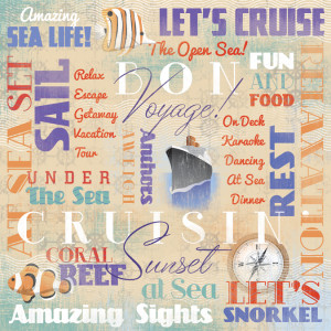 ... Foster Design - Cruise Collection - 12 x 12 Paper - Bon Voyage Collage