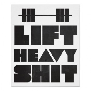 Lift Heavy Shit Poster: $19.60 #weightlifting #powerlifting # ...