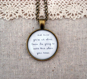 Phillip Phillips Home Inspired Lyrical Quote Necklace. $14.95, via ...