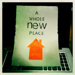 ... new place” maar een virtueel nieuw huisje voor mijn quotes: op www