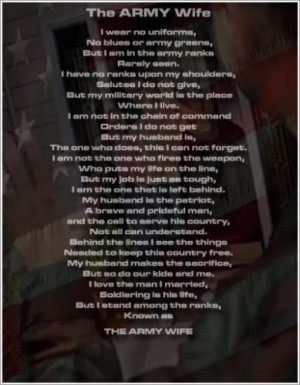 Love quotes about army wives