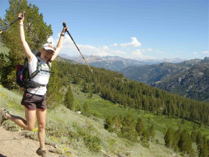 On the trail to health and fitness. women hikers lead the way.