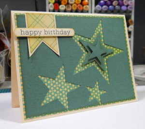 Star Birthday: Card Stars, Stars Birthday, Cards Stars, Cards Birthday ...