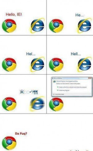 Google Chrome vs Internet Explorer