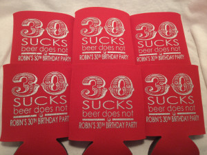 Funny Koozie Sayings for Adult Birthday Party Favors