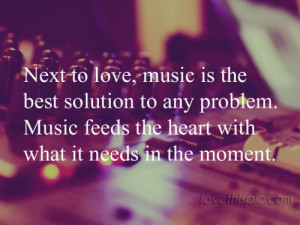 music is the best solution