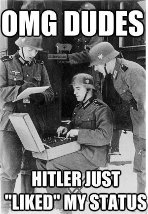 funny german facebook hitler like status joke meme picture