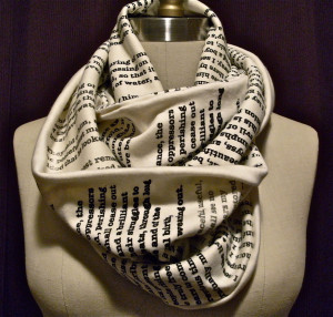 Chapter Quote Infinity Scarf