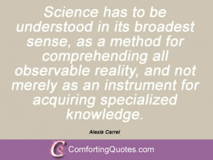 Alexis Carrel Quotes