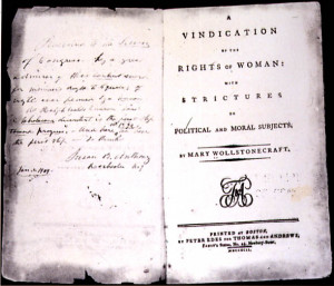 ... to the first US edition of the Vindications of the Rights of Woman
