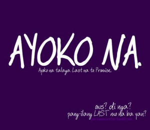 Collections of Tagalog Break up Quotes online :