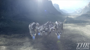 prometheus ship straight lines 570x321 Spaceship Prometheus Lands Atop ...