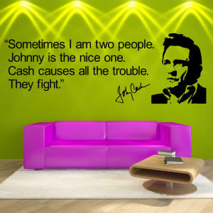 ... about Johnny Cash QUOTE VINYL WALL ART STICKER ROOM DECAL WALL QUOTE